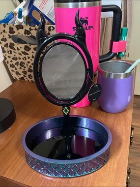 Disney villains Vanity Mirror with Purple Iridescent Tray